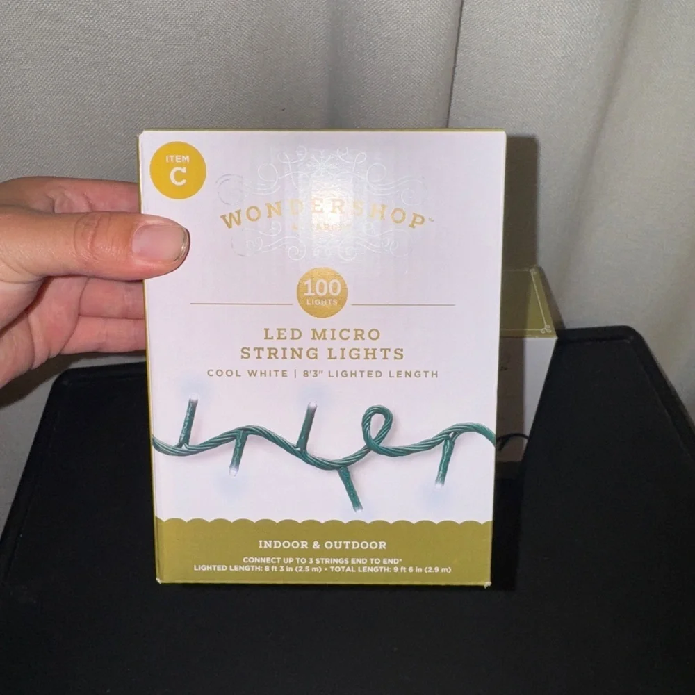 Target Wondershop Christmas Cool White Micro Lights